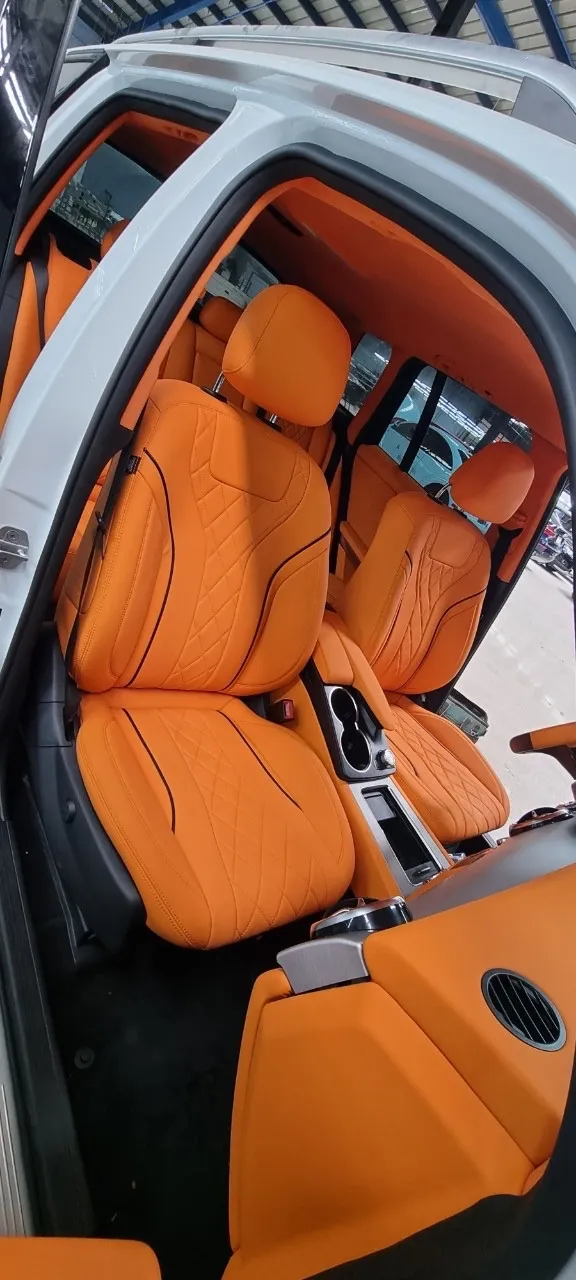 Bộ ghế Mercedes màu cam